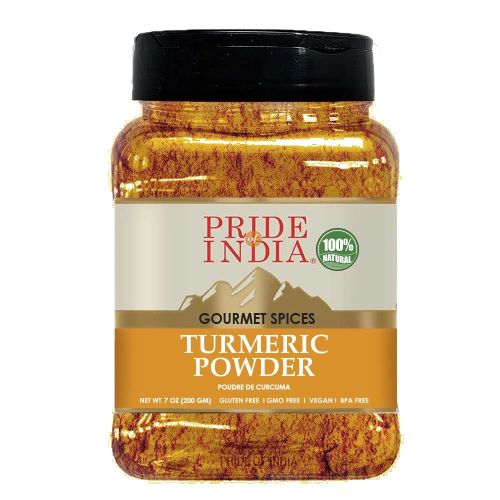 Pride of India – Natural Turmeric Ground – Traditional Indian Spice – Pantry Essential – Curcumin Rich and Gourmet – Ideal for Curries/Lentil/Meat/Pil Pride of India – Natural Turmeric Ground – Traditional Indian Spice – Pantry Essential – Curcumin Rich and Gourmet – Ideal for Curries/Lentil/Meat/Pil