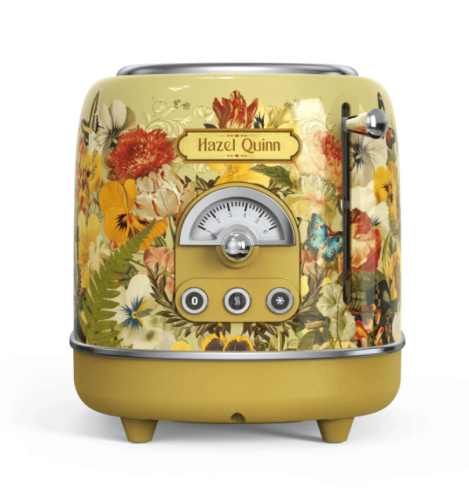 2 slice Vintage Toaster SUS304 Food grade 6 Browning level Fashion High Lift Bar Flower Watermark Painting Process 3 Features-Thaw / reheat / cancel 2 slice Vintage Toaster SUS304 Food grade 6 Browning level Fashion High Lift Bar Flower Watermark Painting Process 3 Features-Thaw / reheat / cancel