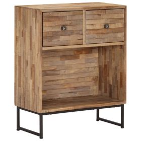 vidaXL Sideboard Reclaimed Teak Wood 60x30x75 cm (Option: as picture)